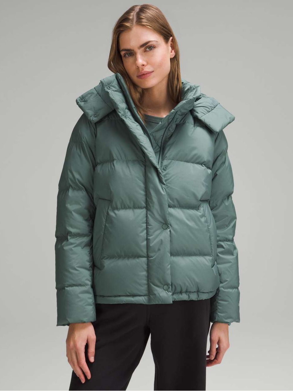 Women's Wunder Puff 600-Down-Fill Jacket Medium Forest Color Size 14 NWOT
